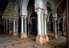 Prayer room of the Great Mosque in Kairouan, 7th century