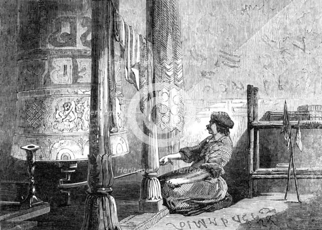 "Prayer Wheel" in Cashmere, 1857. Creator: Unknown.