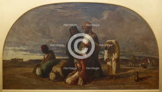 Prayers in the Desert, 1840-1849. Creator: William James Muller.