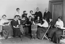 Prayers, Sunday's Headquarters, between c1915 and c1920. Creator: Bain News Service