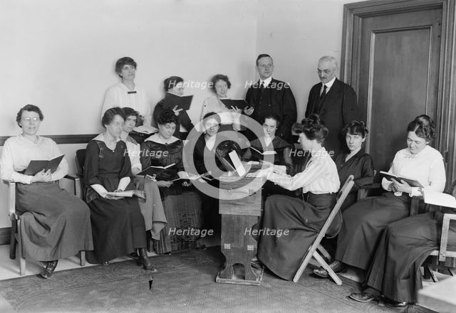 Prayers, Sunday's Headquarters, between c1915 and c1920. Creator: Bain News Service.