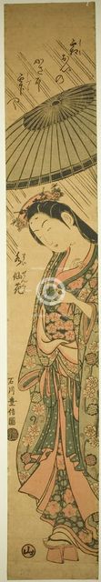 Praying for Rain Komachi (Amagoi Komachi), Edo period (1615-1868), about 1755. Creator: Ishikawa Toyonobu.