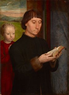 Praying man with his deceased son, 1475-1480