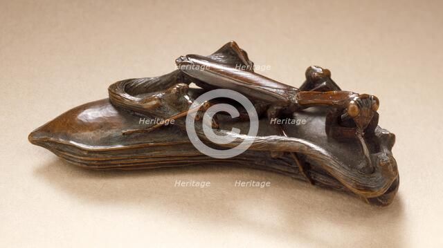 Praying Mantis on Bean, Second half of 19th century. Creator: Bazan.