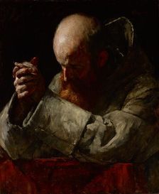 Praying Monk, about 1882-1885. Creator: William Forsyth