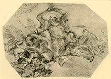 Praying Saint surrounded by Angels 1762, (1928). Artist: Giovanni Domenico Tiepolo