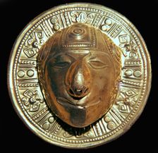 Pre-Columbian gold mask from Columbia