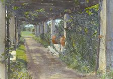 "Pre`s Choisis," Albert Herter house, Georgica Pond, East Hampton, New York, 1913. Creator: Frances Benjamin Johnston