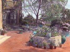 "Pre`s Choisis," Albert Herter house, Georgica Pond, East Hampton, New York, 1913. Creator: Frances Benjamin Johnston