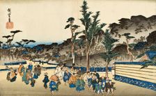Precincts of Zojoji in Shiba, Mid-1830s. Creator: Ando Hiroshige