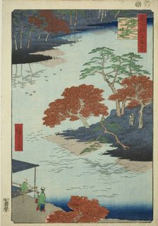 Precints of the Akiba Shrine, Ukeji (Ukeji Akiba no keidai), from the series "One Hundred..., 1857. Creator: Ando Hiroshige
