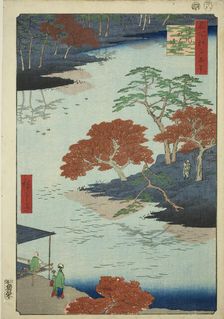 Precints of the Akiba Shrine, Ukeji (Ukeji Akiba no keidai), from the series "One Hundred..., 1857. Creator: Ando Hiroshige