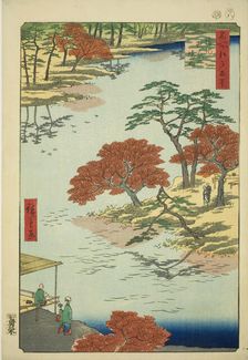 Precints of the Akiba Shrine, Ukeji (Ukeji Akiba no keidai), from the series "One Hundred..., 1857. Creator: Ando Hiroshige