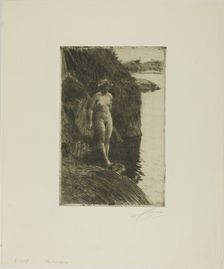 Precipice, 1909. Creator: Anders Leonard Zorn
