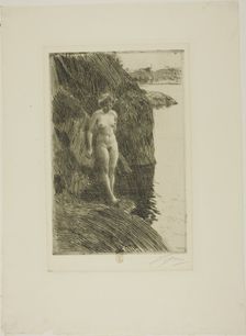 Precipice, 1909. Creator: Anders Leonard Zorn
