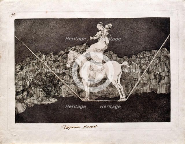 Precise Folly (from the series Los Disparates (Follies), 1815-1819. Artist: Goya, Francisco, de (1746-1828)