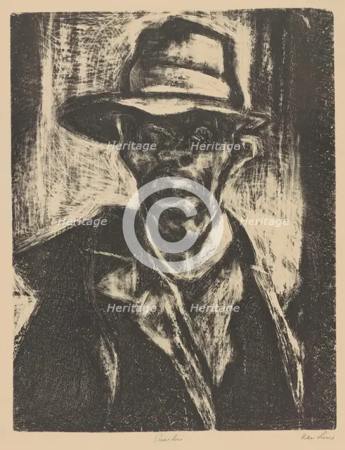 Preacher, ca.1935 - 1943. Creator: Nan Lurie.