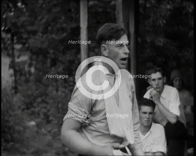 Preacher, Albert Teaster Delivering a Sermon, 1930s. Creator: British Pathe Ltd.
