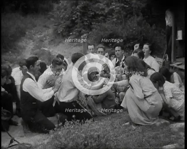 Preacher, Albert Teaster Delivering a Sermon, 1930s. Creator: British Pathe Ltd.
