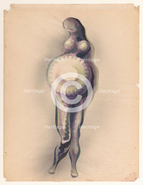 Pregnant woman, c.1920. Creator: Jacob Bendien.