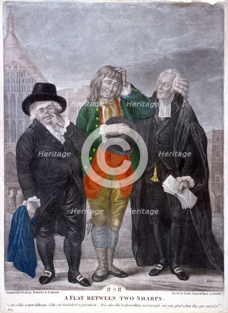 Predatory lawyers, 1770. Artist: Anon