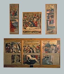 Predella and top side tables of the Altarpiece of Saint Bernardino and the guardian angel 1462…