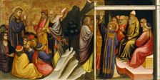 Predella Panel: Saint Stephen before the High Priest and Elders of the Sanhedrin. Artist: Mariotto di Nardo (active 1394-1424)