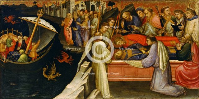 Predella Panel Representing Scenes from the Legend of Saint Stephen, 1408. Artist: Mariotto di Nardo (active 1394-1424)