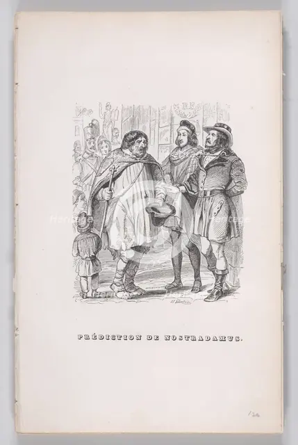 Prediction of Nostradamus from The Complete Works of Béranger, 1836. Creator: J Constantine Beneworth.