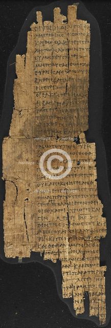 Preface and Sayings of Jesus, latter part of 3rd century. Creator: Unknown.