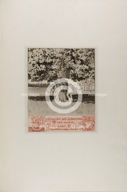 Preface I, plate one from A Life, 1884. Creator: Max Klinger.