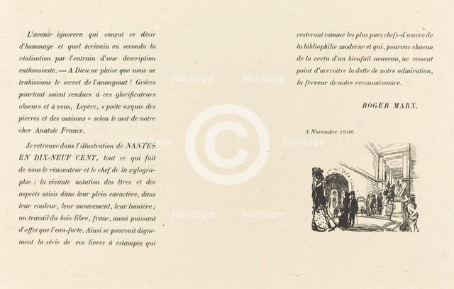 Preface, published 1900. Creator: Auguste Lepere.