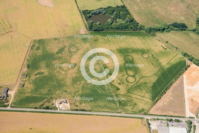 Prehistoric ceremonial landscape near Eynsham, Oxfordshire, 2018. Creator: Historic England Staff Photographer.