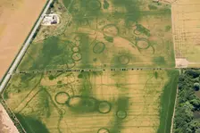 Prehistoric ceremonial landscape near Eynsham, Oxfordshire, 2018. Creator: Historic England Staff Photographer
