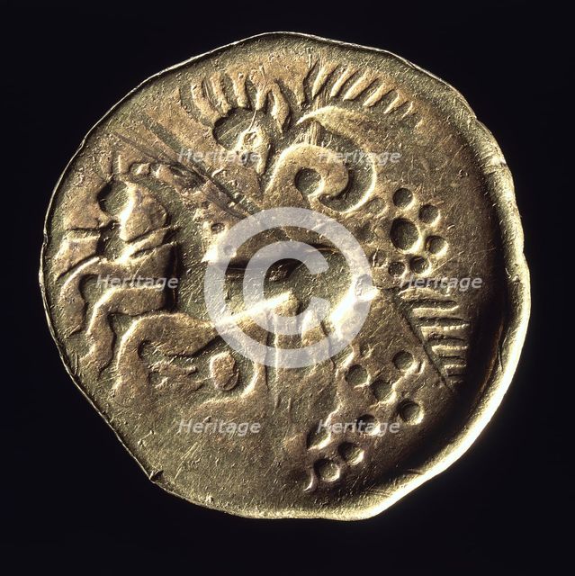 Prehistoric gold coin. Creator: Unknown.