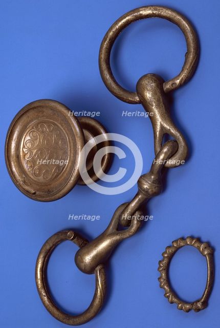 Prehistoric horse and chariot equipment.  Creator: Unknown.
