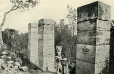 Prehistoric Mexico: Ruins of Temple at Chichen-tza, in Yucatan 1919. Creator: Unknown