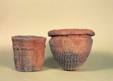 Prehistoric pottery bowl. Creator: Unknown
