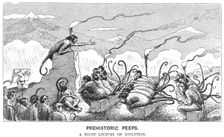 Prehistoric Peeps: A Night Lecture on Evolution 1894. Creator: Edward Tennyson Reed