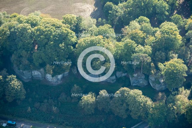 Prehistoric rock shelters, High Rocks, East Sussex, 2017. Creator: Historic England Staff Photographer.
