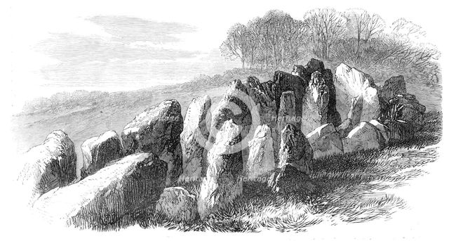 Prehistoric Remains in Jersey: the Cromlech of Mont St. Ube, 1870. Creator: Unknown.