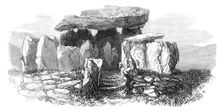 Prehistoric Remains in Jersey: the Pocquelaye Cromlech, 1870. Creator: Unknown