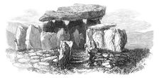 Prehistoric Remains in Jersey: the Pocquelaye Cromlech, 1870. Creator: Unknown