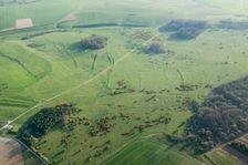 Prehistoric to post-medieval remains, Fyfield Down, Wiltshire, 2015. Creator: Historic England