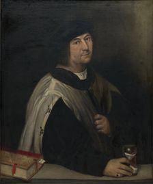 Prelate with an Hourglass, 1519. Creator: Sebastiano del Piombo