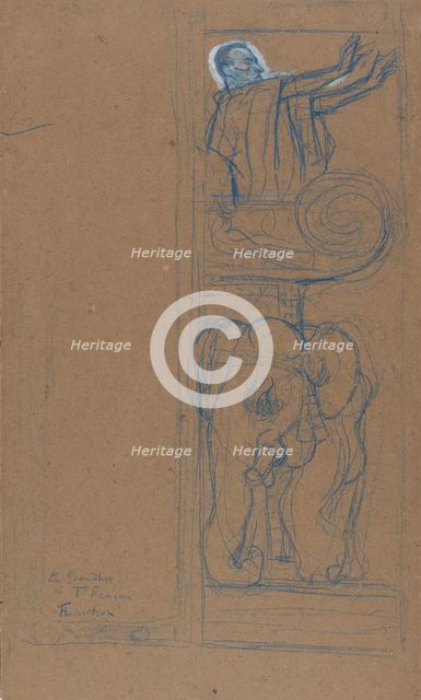 Preliminary Design for the Playbill to "Le Chariot de Terre Cuite", 1894. Creator: Henri de Toulouse-Lautrec.