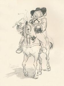 Preliminary sketch for The Wife of Bath c1917. Artist: Hugh Thomson