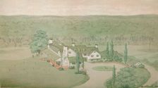 Preliminary study for the Oakland Golf Club, Bayside, New York, 1925