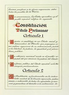 Preliminary Title, Article 1 of the Spanish Constitution of 1978