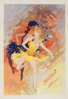 Premier panneau sans texte : "La Danse"., c1900. Creator: Jules Cheret
